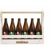 BUCHVALD drevený nosič piva + 6 pivo Buchvald 10% 500ml