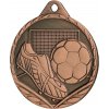 MMC3032/B - Medaila futbal (pr.32 mm, hr.1 mm) bronz - 3,2x0,1 cm