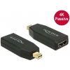 Delock adaptér mini Displayport 1.2 samec > HDMI samica 4K pasívny čierny