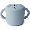Mushie Silikónový pohárik na snack Powder Blue