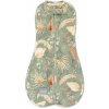 Sleepee Zavinovačka Sleepee First Step Swaddle s čepičkou zdarma Bohemian Green