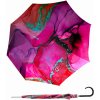 DOPPLER Carbonsteel Long AC MARBLE PINK - dámský holový vystřelovací deštník růžová 714865M01
