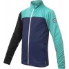 SENSOR COOLMAX THERMO dětská mikina celozip deep blue/sea green/černá - 110