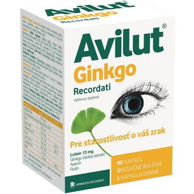 Avilut Ginkgo Recordati 90 kapsúl