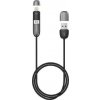 Fujifilm Kabel USB-A - microUSB + Lightning 1 m černý (FPCMICROAPLTBLK)