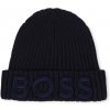 Detská bavlnená čiapka BOSS J21285.56.58 tmavomodrá 56/58