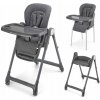 Kinderkraft Jedálenská stolička 3v1 s nastavením výšky Kinderkraft TULO - sivá