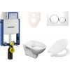 Cenovo zvýhodnený závesný WC set Geberit na zamurovanie + WC S-Line S-line Pro 110.302.00.5NR4