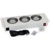 Triton 19“ ventilačná jednotka pre nástenné rozvádzače, 3 ventilátory, bimetalový termostat