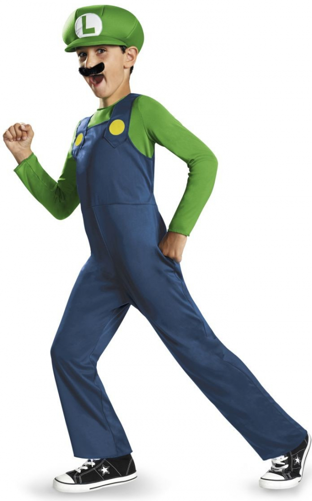 Luigi z hry Super Mario Bros deti