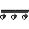 Stropné svietidlo čierne trojité reflektory nastaviteľné moderné Rabalux