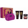 Versace Crystal Noir EDT 90 ml + sprchový gél 100 ml + telové mlieko 100 ml + kozmetická taštička darčeková sada