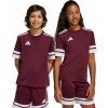 adidas teamwear Detský futbalový dres adidas Squadra 25 bordový JC8667 Veľkosť: 152 cm
