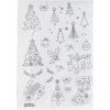 Natana transfer fólia na vyšívanie - vianočné stromčeky