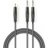 Kábel Jack 3,5mm konektor/2x Jack 6,35mm konektor 1,5m NEDIS COTH23200GY15