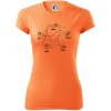 Kameň nožnice papier Spock - Dámske Fantasy športové (dresovina) - XL ( Neon mandarine )