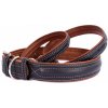 Collar Soft kožený obojok 46 60cm/35mm čierno hnedá