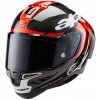 Přilba SUPERTECH R-10 ELEMENT, ALPINESTARS (karbon/červená fluo/bílá, vel. 2XL)