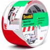 Scotch výstražná páska 50 mm x 30 m bielo-červená