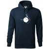 Koule vs kolka - Mikina pánska Cape s kapucňou - 3XL ( Tmavomodrá (veľmi tmavá - skoro čierna) )
