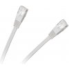 Plochý prepojovací kábel UTP 8c plug-to-plug 5,0 m CCA biela kat.6e