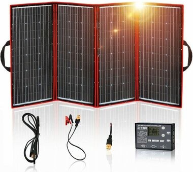 Aroso Solární panel rozkládací přenosný s PWM regulátorem 320W 12V/24V 194x95cm 20.202