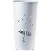 Mondex Kovový stojan na dáždniky Cedric White Rain, 45,5x24 cm