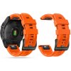 SILIKÓNOVÝ REMIENOK NA GARMIN 26MM FENIX 3 / 5X / 3HR / 5X PLUS / 6X / 6X PRO / 7X DOOP EXPLORER ORANGE