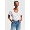 Gant REG SHIELD SS V-NECK T-SHIRT WHITE