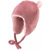 STERNTALER Čiapka na zaväzovanie s uškami plyš podšitá inca ružová dievča veľ. 37 cm - 2-3 m