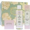 Panier Des Sens Radiant Peony dárková sada lehký krém na obličej 40 ml + výživný krém na obličej 50 ml + micelární voda 200 ml