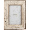 Clayre & Eef Bielo-hnedý antik drevený fotorámik - 16*2*21 cm / 10*15 cm - Clayre & Eef