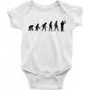 Evolúcia šípky Body dojčenské s krátkym rukávom biele