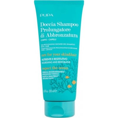 Pupa Tan Prolonging Shower Gél Shampoo Body-Hair - Poopaľovací sprchový gél a šampón 200 ml