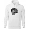 Ping pong rakety a sieť - Mikina pánska Cape s kapucňou - 2XL ( Biela )