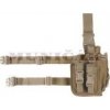 INVADER GEAR Taktické stehenné puzdro na pištoľ + 2 zásobníky, pravé - coyote (13164)
