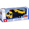 Auto/kamion Bburago odťahovka + auto 1:43 kov/plast 21cm 6 farieb v krabičke 22x9x6, 5cm