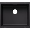 Jednokomorový drez Blanco Subline, granitový, čierny