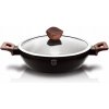 Berlingerhaus Pekáč okrúhly s pokrievkou s mramorovým povrchom 28 cm Ebony Line Rosewood BH-1739