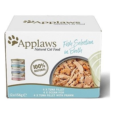 Applaws ryby vo vývare 12 x 156 g