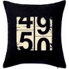 Tachometer 50 - Vankúš 50x50 - 50x50 - Vrátane výplne ( Čierna )
