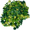 Drevené koráliky v taštičke Wooden Bead-Set in Bag Eichhorn 388 dielikov ružová zelená alebo modrá od 4 rokov