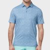 Pánska polokošeľa Callaway Golf ALL OVER ABSTRACT GOLF PRINT infinity modrá L
