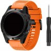 eses Silikónový remienok pre Garmin EasyFit/QuickFit 22 mm Farba: oranžová