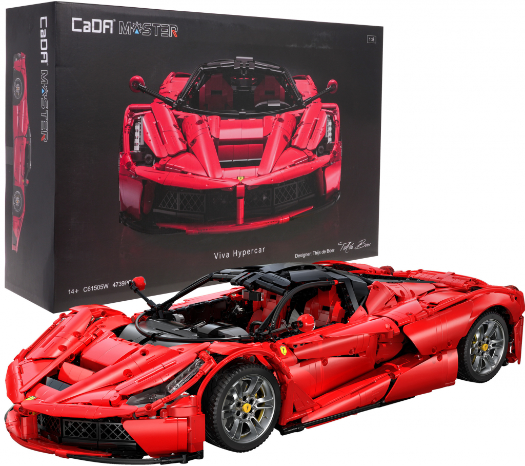 CaDa TECHNIC – EE Športové Auto Viva Hypercar 4739ks, červené