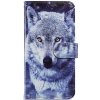 Knižkové puzdro Trendy Cross case Vlk – Samsung Galaxy A55 5G