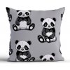 MKLozkoviny.sk Bavlnená obliečka na vankúš Renforcé 40 * 40 cm - Panda- -
