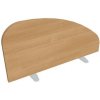 Hobis Paraván plochu stola oblý 80 cm dub