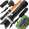 BATERKA POLICAJNÁ VOJENSKÁ TAKTICKÁ SILNÁ LED ZOOM REFLEKTOR PÚZDRO
