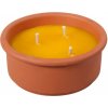 Nohel Garden Sviečka CITRONELLA FLOWER miska s 3 knôtmi 800g d18x8cm